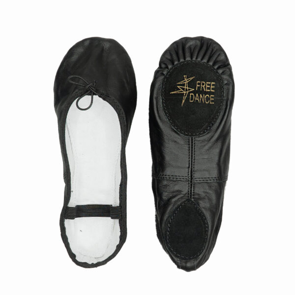 Baletki skórzane Free Dance czarne