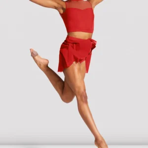 Top taneczny Bloch Emiko Z7810 (nude, czerwony)