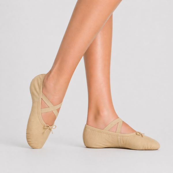 Baletki płócienne Free Dance II (cieliste i różowe)