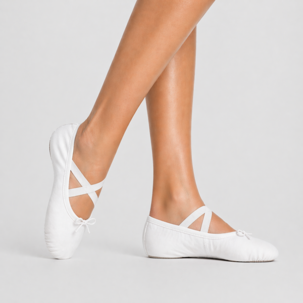 Baletki płócienne Free Dance II (białe i czarne)