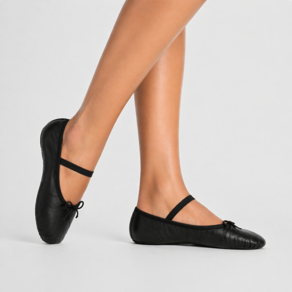 Baletki skórzane Free Dance czarne