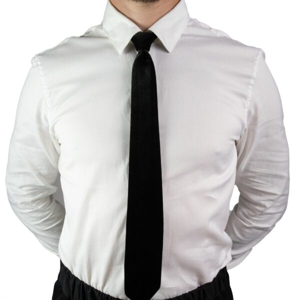 Krawat satynowy na gumce