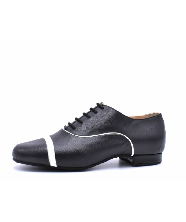 Monsieur Pivot Gavin Pelle Stampata Bianco Nero - obrazek 5