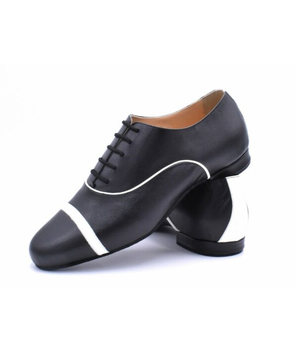 Monsieur Pivot Gavin Pelle Stampata Bianco Nero - obrazek 2