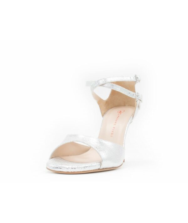 Madame Pivot JOELLE Pelle Laminata Argento - obrazek 4