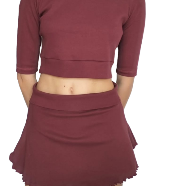 Ocieplacze w prążki Juli Garden (spódniczka, sukienka, bluzka)