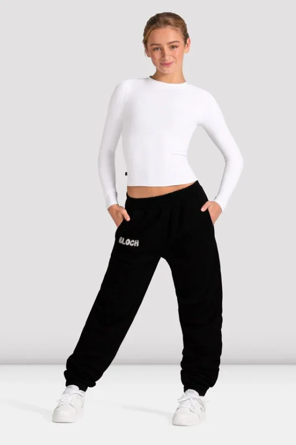 Spodnie dresowe młodzieżowe Bloch Reverence Jogger P55770G - obrazek 3