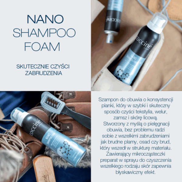 Pianka Czyszcząca do butów Nano Shampoo Coccine - obrazek 3