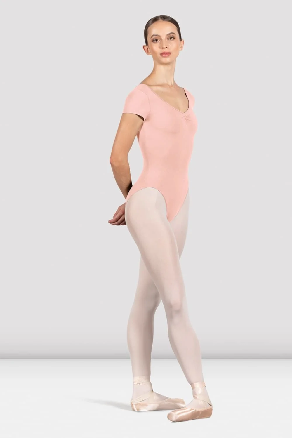 Body z krótkim rękawem Penny L4262 Bloch (czarny, różowy, bakłażanowy) - obrazek 5