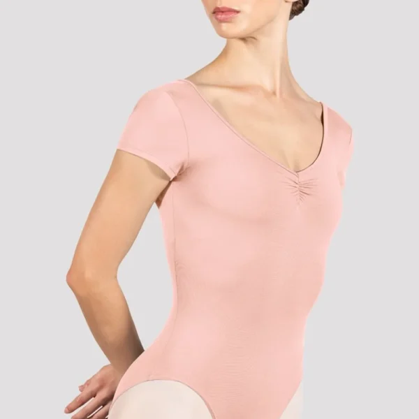 Body z krótkim rękawem Penny L4262 Bloch (czarny, różowy, bakłażanowy)